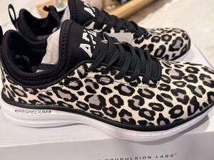 APL Women’s Iconic Phantom Sneakers – Leopard Print | Size 5.5 NEW